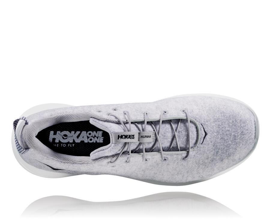 Hoka One One Tenisky Panske Siva - Hupana Flow Wool - 64907-WZIO